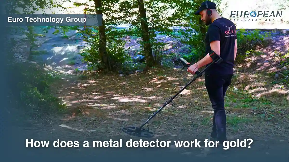 How does a metal detector work for gold?