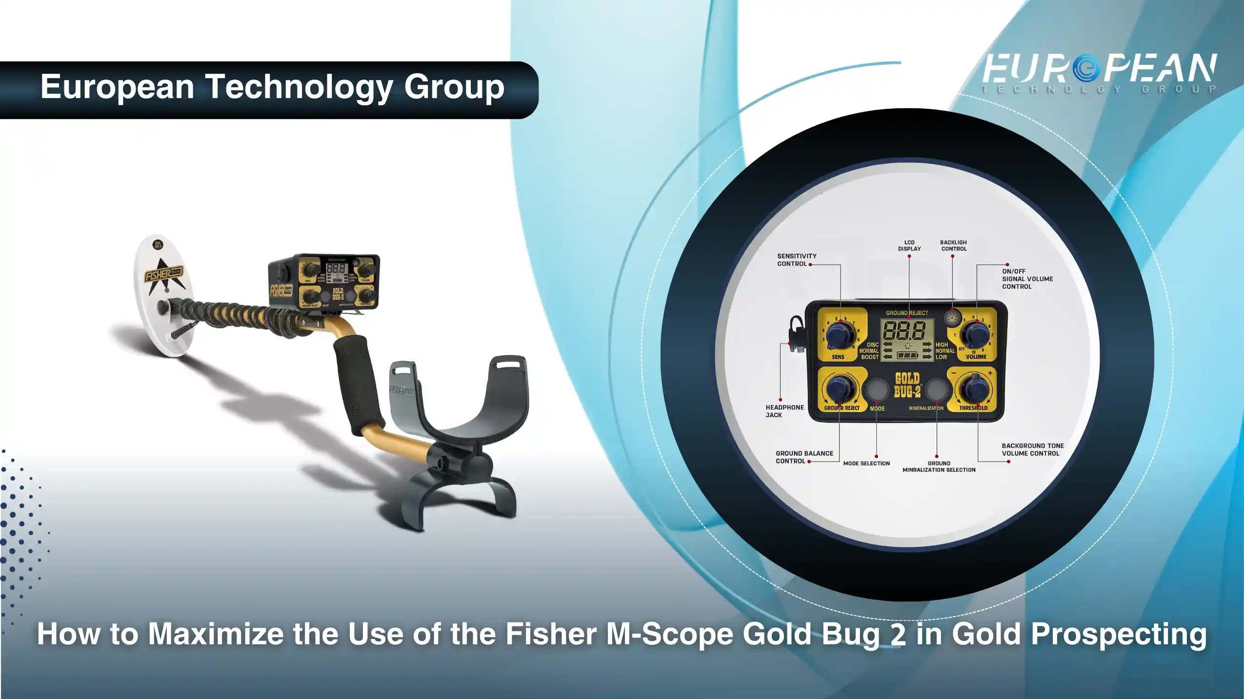 Fisher M scope gold bug 2 metal detector