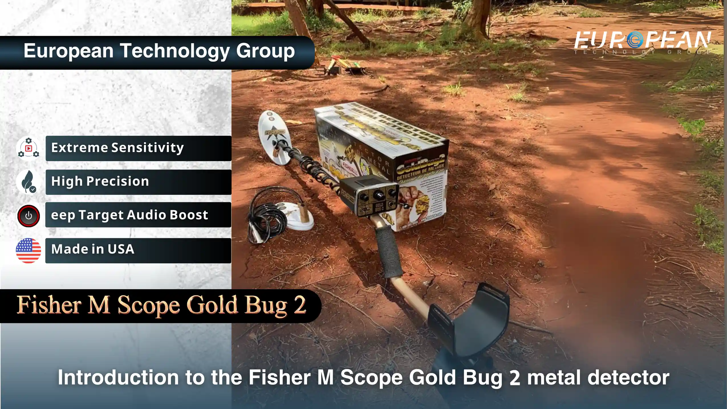 Fisher M scope gold bug 2 metal detector